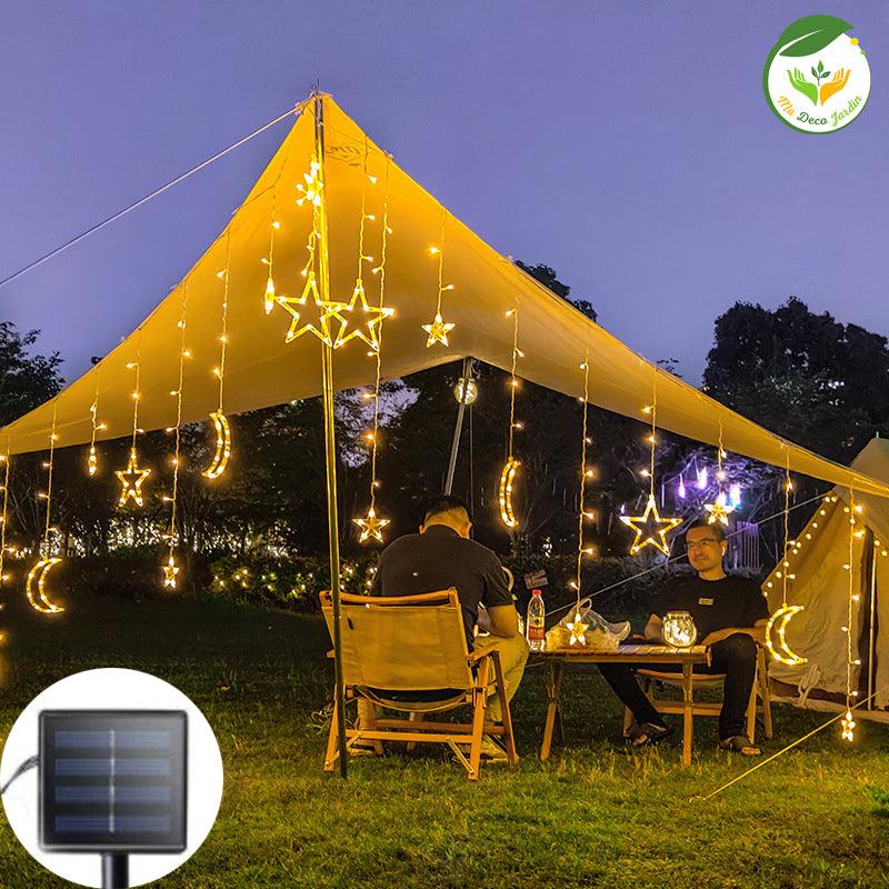 Guirlande Lumineuse Jardin LED avec Etoiles Eclatantes