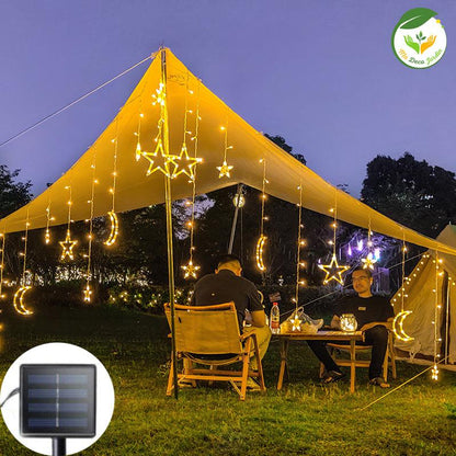 Guirlande Lumineuse Jardin LED avec Etoiles Eclatantes