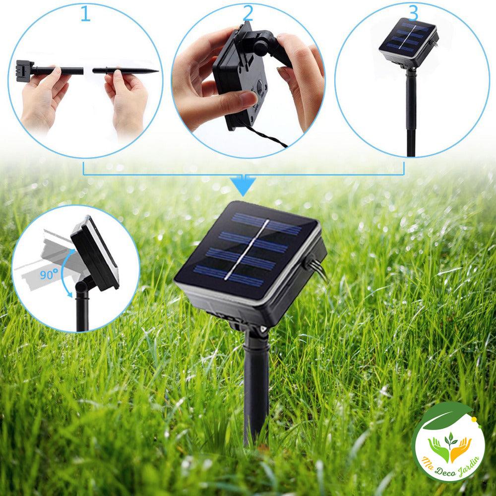 Guirlande Lumineuse Jardin en LED avec Etoiles Eclatantes