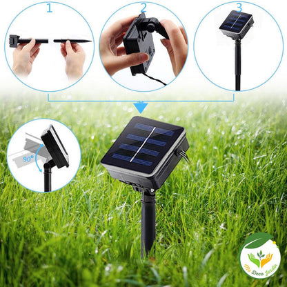 Guirlande Lumineuse Jardin en LED avec Etoiles Eclatantes