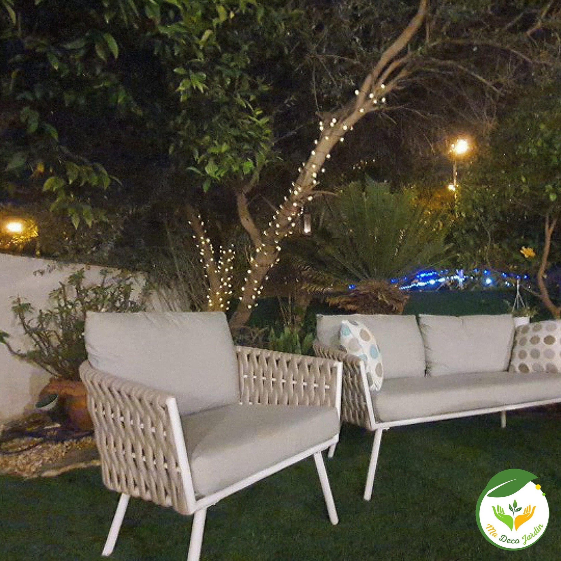 Guirlande Lumineuse Jardin LED avec Etoiles Eclatantes