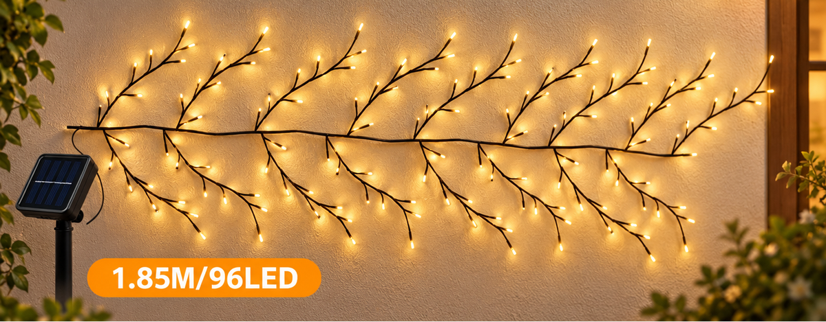 Guirlande lumineuse en branches LED blanc chaud
