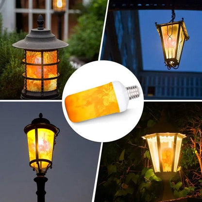 Ampoule imitation flamme LED illuminant des lanternes décoratives, créant une ambiance chaleureuse et accueillante