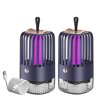 Lampe anti moustique USB élégante avec double lumière UV et câble USB, idéale pour l'extérieur et la maison