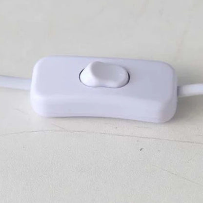 Interrupteur blanc pour lampe de chevet papillon, conçu pour une utilisation facile et pratique