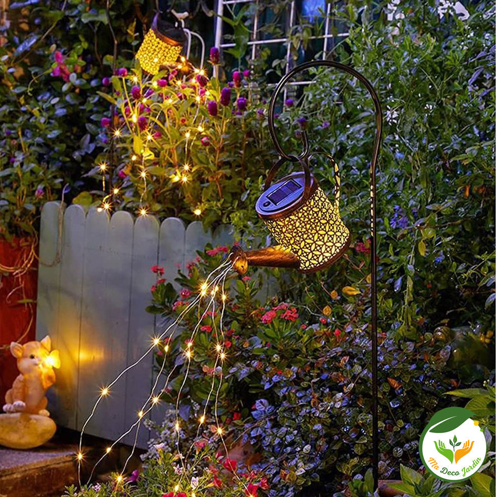 Luume Lot de 5 guirlandes lumineuses Solar en pierre avec galets – Lampes  de jardin