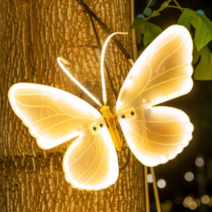 Lampe Papillon LED Decorative jaune