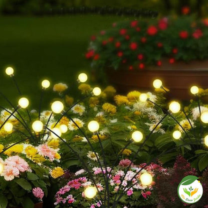 Lampe solaire décorative jardin illuminant des fleurs colorées pour un éclairage de nuit élégant dans le jardin
