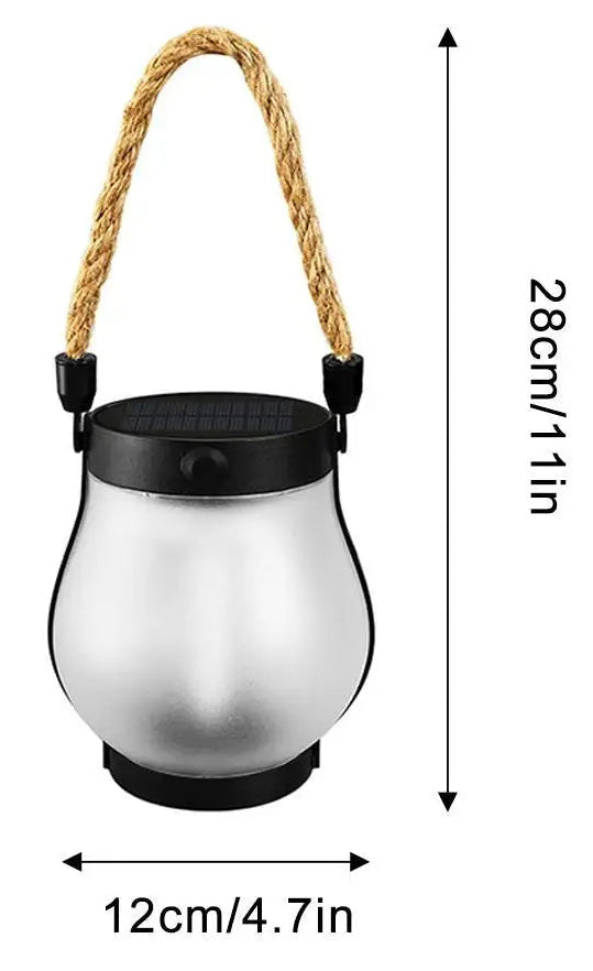 Lanterne exterieur solaire jour et nuit mesure