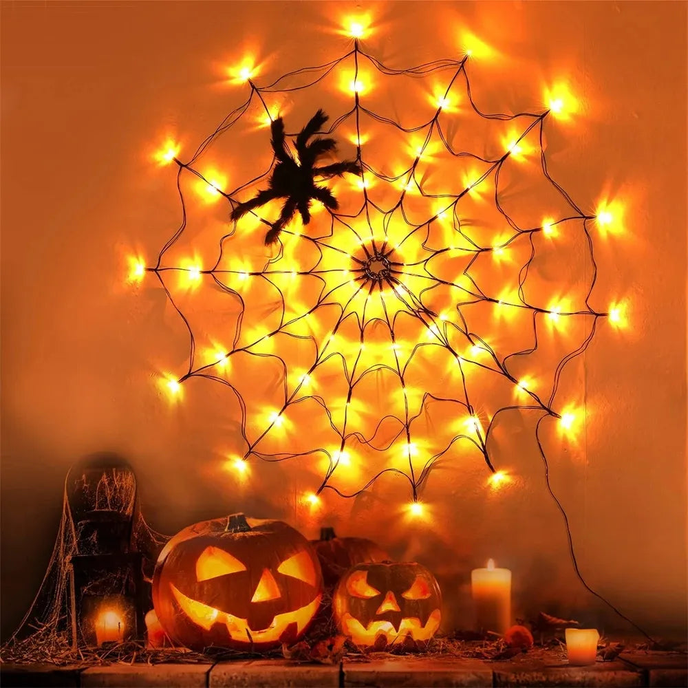 Guirlande Lumineuse Halloween avec Toile d'Araignee Solaire - Premium Lampe from Ma deco Jardin - Just $27.24! Shop now at Madeco Jardin