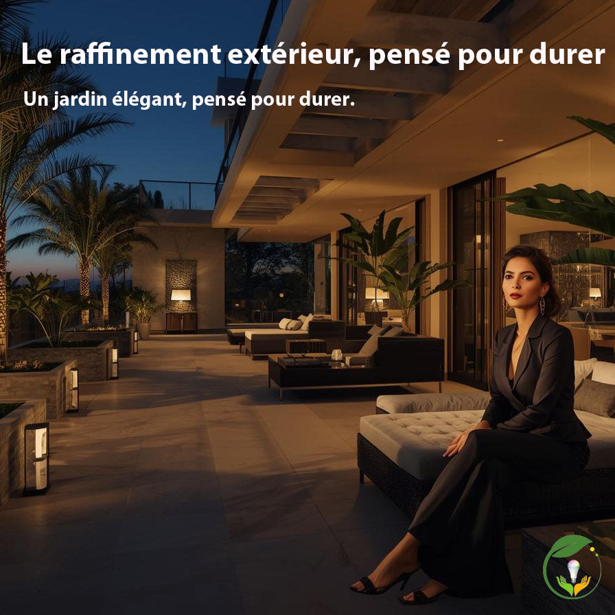 Éclairage solaire extérieur design pour jardin