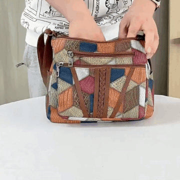 Sac vintage femme en cuir avec design elegant