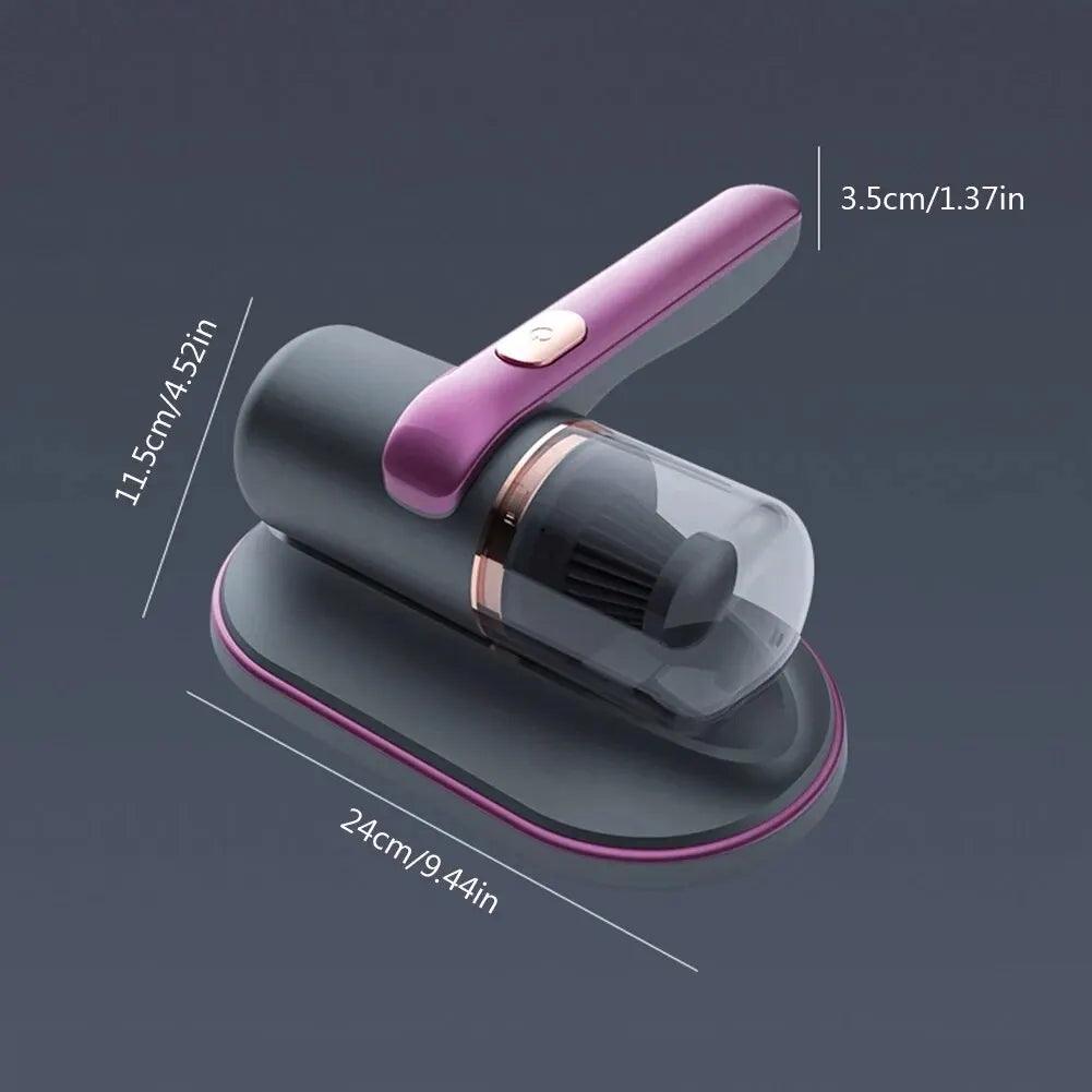 Mini aspirateur portable MINIASP avec un design élégant et compact, idéal pour un nettoyage facile des surfaces.