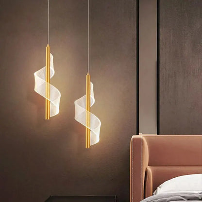 Plafonnier LED nordique avec design cristal élégant, éclairage doux pour une ambiance moderne dans la chambre