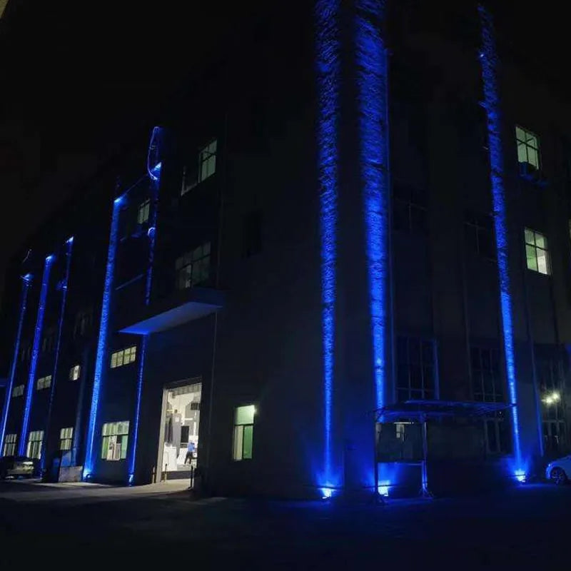 Projecteur LED extérieur bleu étanche
