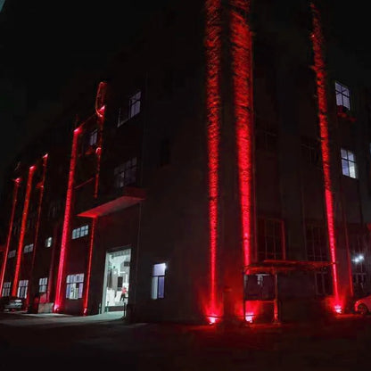 Projecteur LED extérieur RGB étanche rouge
