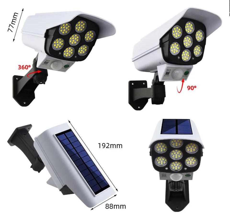 Projecteur LED solaire MeeToo™ avec capteur, angle d'inclinaison de 90° et 360° de rotation, conçu pour éclairage extérieur efficace