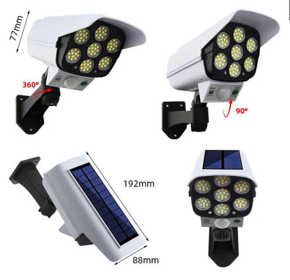 Projecteur LED solaire MeeToo™ avec capteur, angle d'inclinaison de 90° et 360° de rotation, conçu pour éclairage extérieur efficace