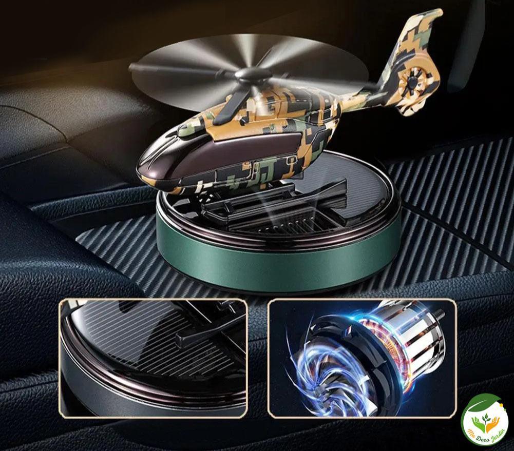 Purificateur d'air compact voiture HELICO™ avec design en hélicoptère, offrant fraîcheur et désodorisation pour votre véhicule.