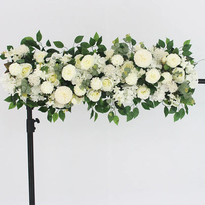Rose Artificielle Blanche de Luxe, 100cm, Fleurs de luxe