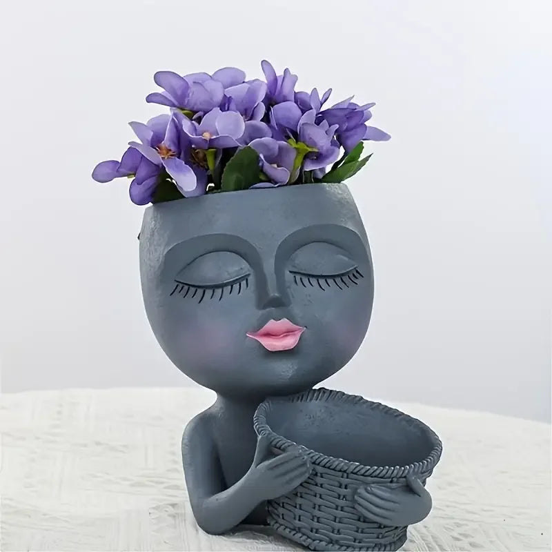 Pot de fleur visage - Premium décoration from Ma deco Jardin - Just $29.14! Shop now at Ma deco Jardin