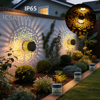 Luminaire Solaire Mural LED Décoratif Fleurs de Pivoine – Étanche IP65
