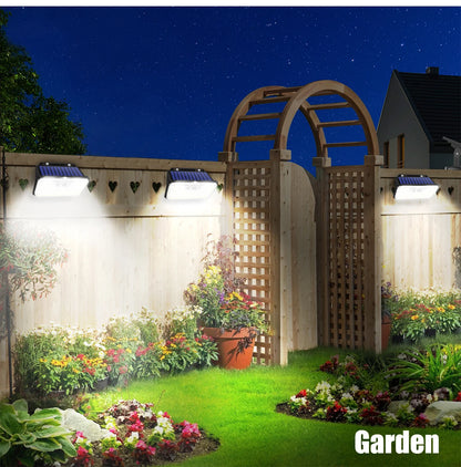 Applique Murale Solaire 178 LED – Détecteur de Mouvement, IP65, 3 Modes