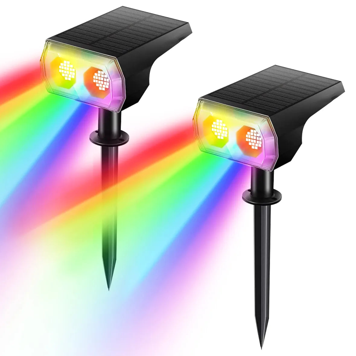Projecteur-led-multicolor-double