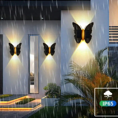 Applique Murale Solaire Papillon LED – Éclairage Extérieur Étanche IP65