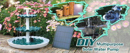 Fontaine pour oiseaux a plusieurs niveaux avec panneau solaire - Premium Outils Jardin from Ma-déco-Jardin - Just $45.14! Shop now at Madeco Jardin