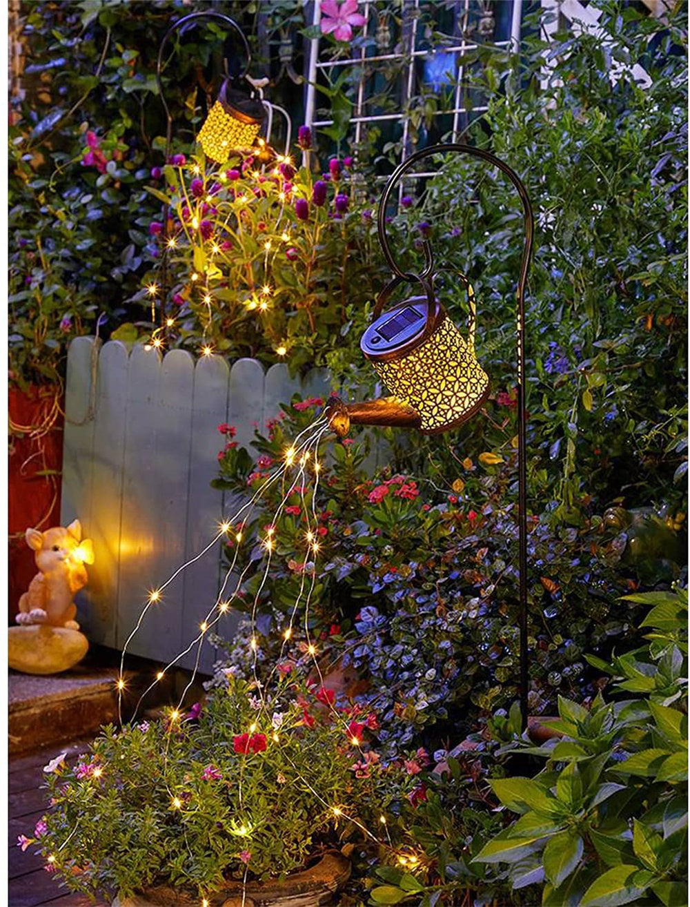 LTS FAFA Arrosoir Solaire Lumière Décoration de Jardin - Sculpture  d'extérieur en Cuivre étanche Décoration Étoile LED Fée Art Déco Lumière  Jardin à