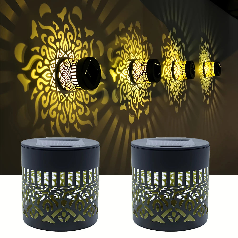 Luminaire Solaire Mural LED Décoratif Fleurs de Pivoine – Étanche IP65