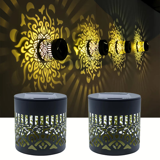 Luminaire Solaire Mural LED Décoratif Fleurs de Pivoine – Étanche IP65