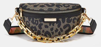 Sac banane tendance femme - Motif leopard elegant