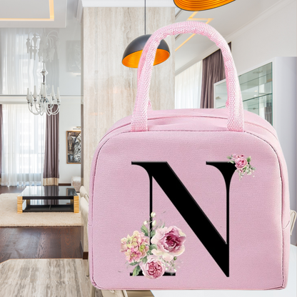 Sac Isotherme Rose avec Design Floral Elegant