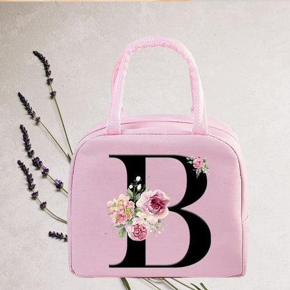 Sac Isotherme Rose avec Design Floral Elegant