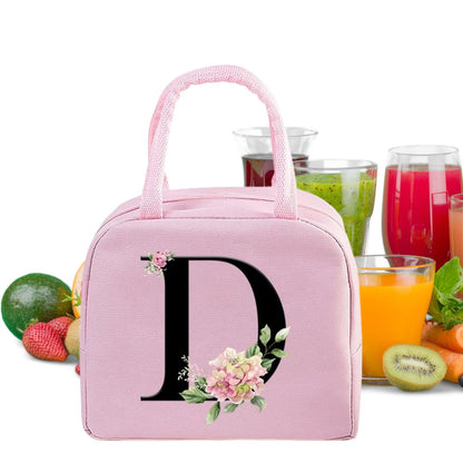 Sac Isotherme Rose avec Design Floral Elegant