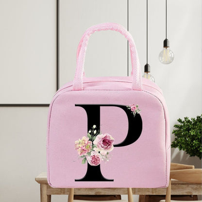 Sac Isotherme Rose avec Design Floral Elegant