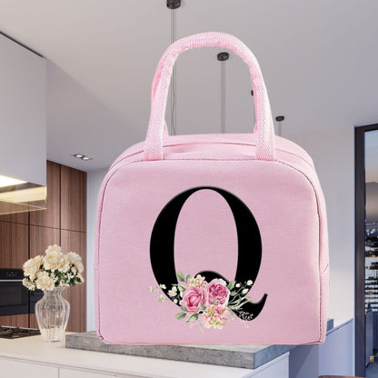 Sac Isotherme Rose avec Design Floral Elegant