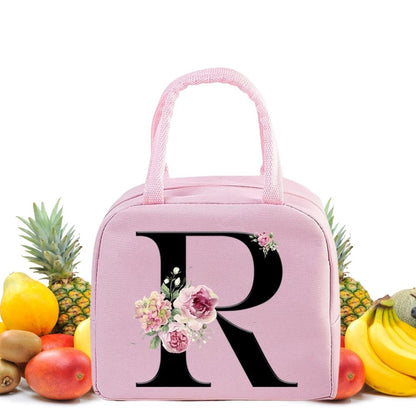 Sac Isotherme Rose avec Design Floral Elegant