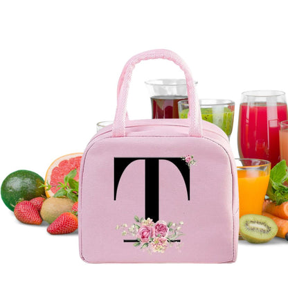 Sac Isotherme Rose avec Design Floral Elegant