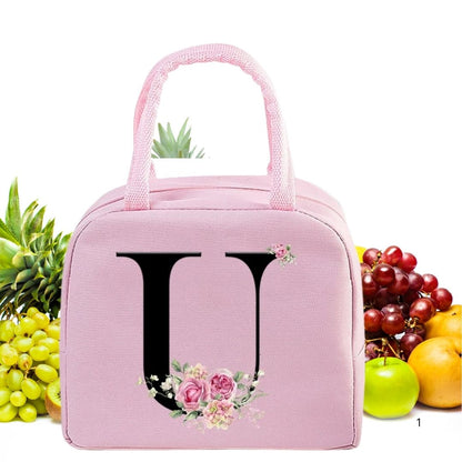 Sac Isotherme Rose avec Design Floral Elegant