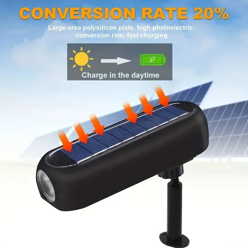 Spot Solaire LED Extérieur Étanche IP65 – Éclairage Jardin & Paysage Autonome