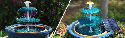 Fontaine pour oiseaux a plusieurs niveaux avec panneau solaire - Premium Outils Jardin from Ma-déco-Jardin - Just $45.14! Shop now at Madeco Jardin