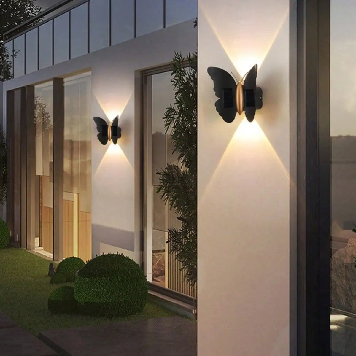 Applique Murale Solaire Papillon LED – Éclairage Extérieur Étanche IP65
