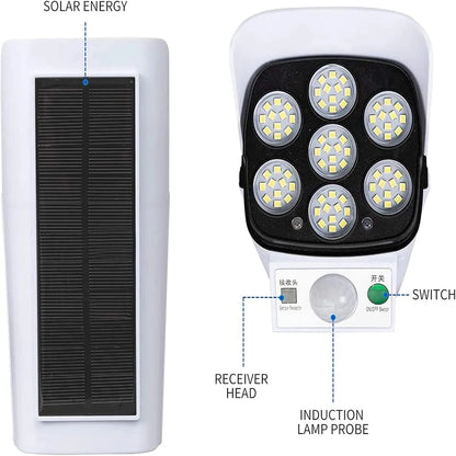 Applique Solaire LED Sécurité – Caméra Factice & Détecteur de Mouvement IP65