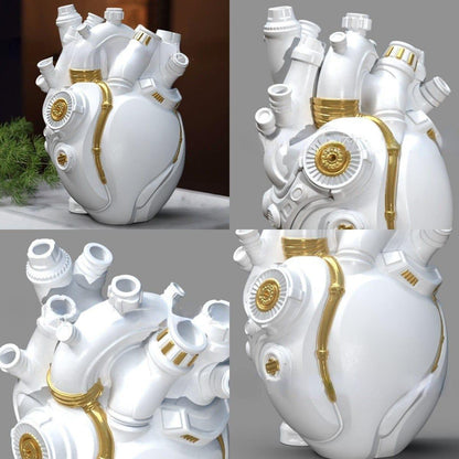 Vase de luxe tendance en forme de coeur artistique