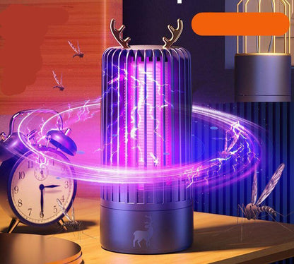 Lampe anti moustiques efficace MONTINIGRO avec éclairage violet et design moderne pour éloigner les insectes