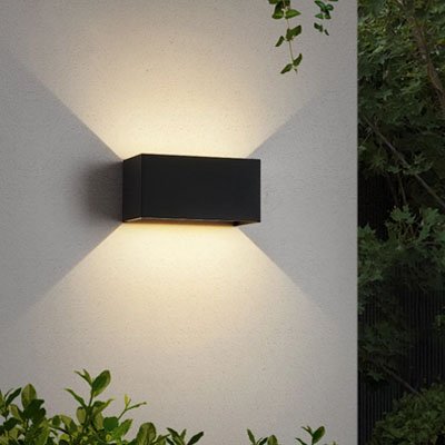 Applique murale exterieur blanc