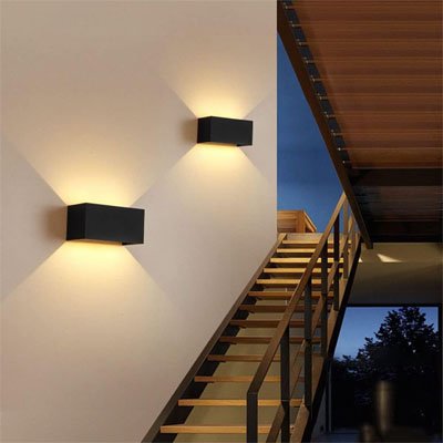 Applique murale exterieur carre